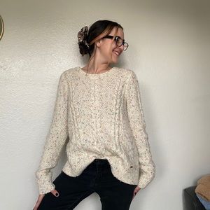 Hollister cream sweater